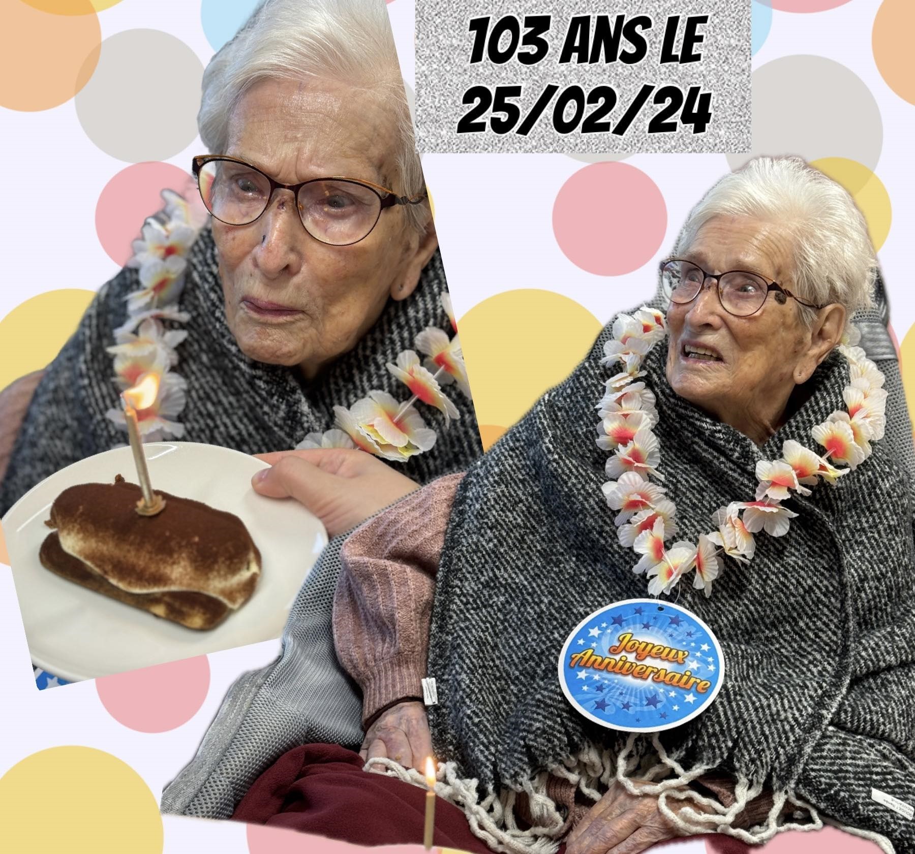 MME GOUGET 103 ANS