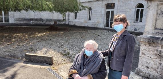 Visite dans l'enceinte de l'EHPAD