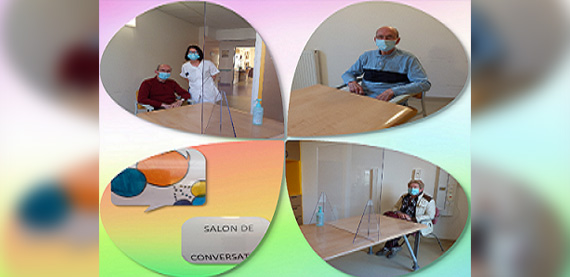 Visite en salon de conversation