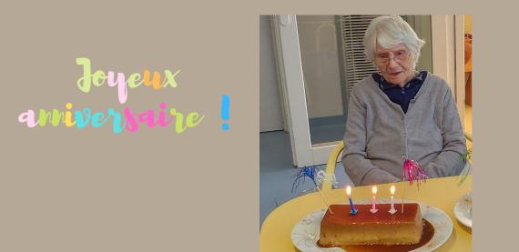 Anniversaire Mme MEYER 102 ans 05 07 2022